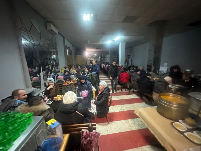 Essen für Bedürftige in Nikopol